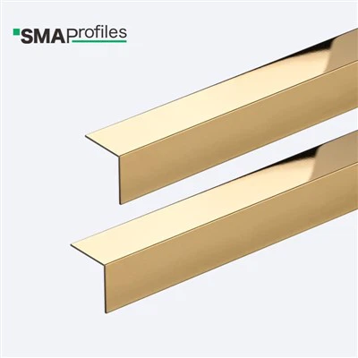 Meghaladja a V-alakú, rozsdamentes acél erős díszítést a sarokhoz